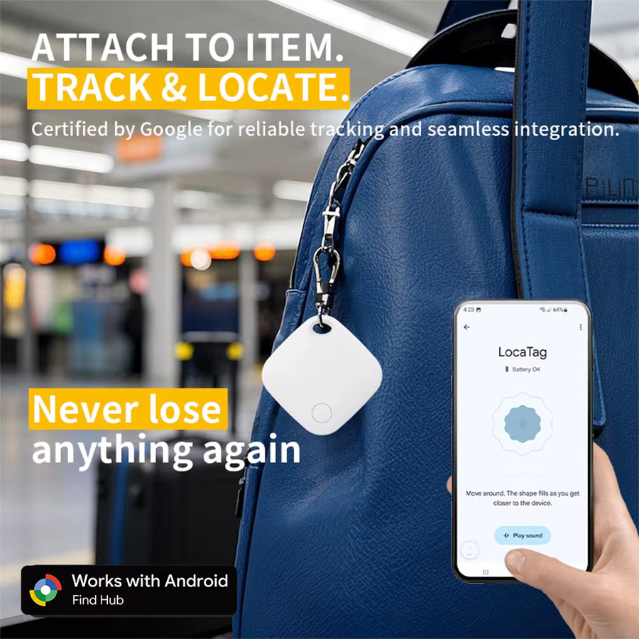 Google Smart Tag Bluetooth Tracker für Android in Blau mit Remote Locating Funktion für Pixel, Motorola und Vivo - Bild 3