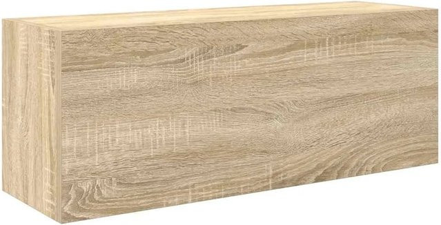 vidaXL Bad-Wandschrank Sonoma-Eiche, Wandmontage, B/T/H: 80 x 25 x 30 cm - Bild 1
