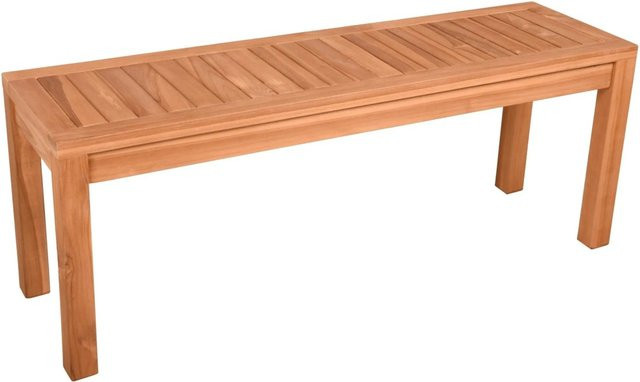 DELUKE Gartenbank NADJA 2-Sitzer aus Teak in Teakbraun, Breite: 120 cm - Bild 1