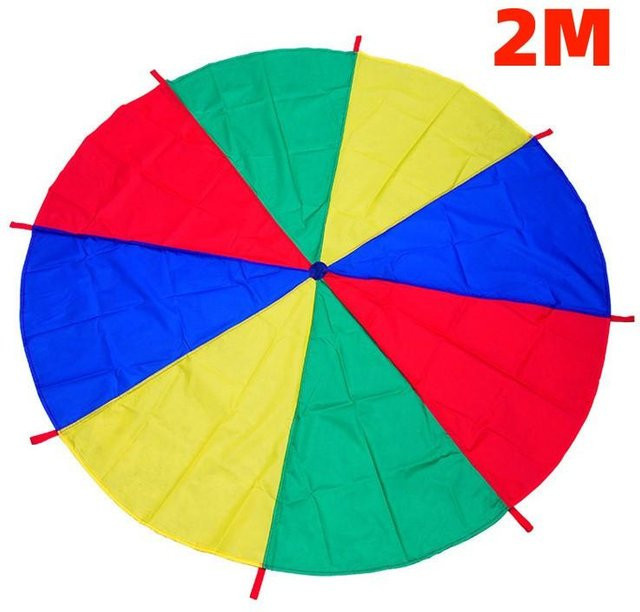 YULIN Regenbogen-Fallschirm, Gruppenaktivität Spielzeug, Mehrfarbig, ab 14 Jahren - Bild 1