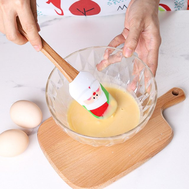 Silikonspatel Schneemann-Serie für die Küche zum Backen und Rühren, Größe M - Bild 1