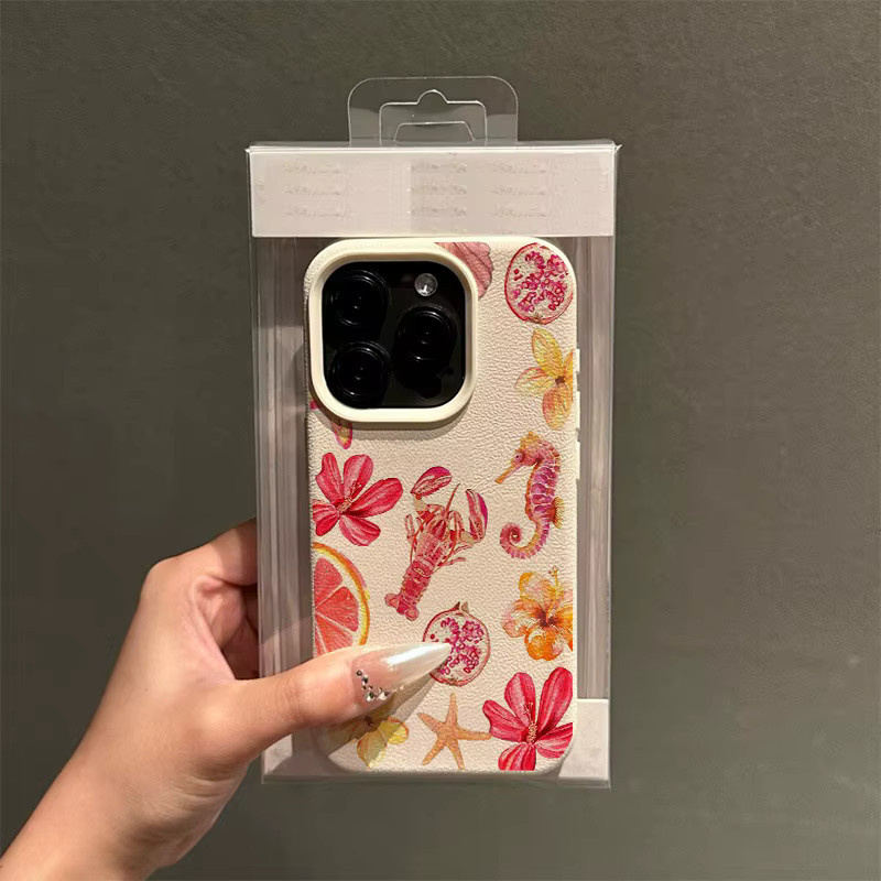 Handyhülle mit Blumensternmuster für iPhone 17, 16, 15 Pro Max Plus in Beige und Multicolour - Bild 2