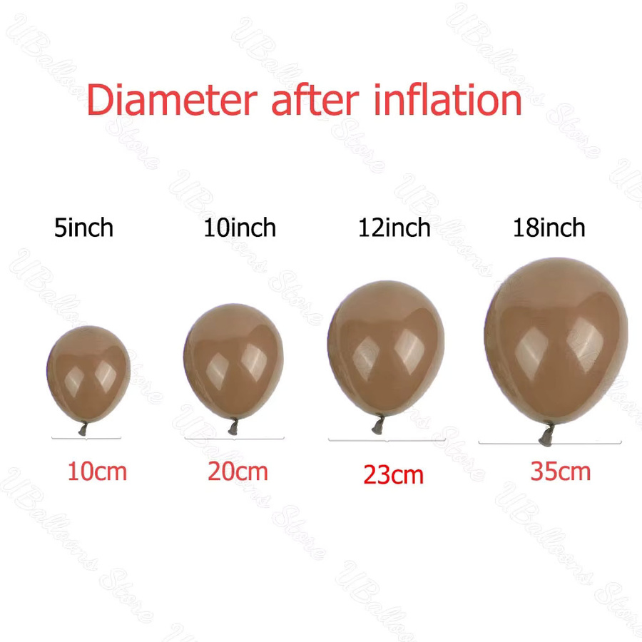 Boho Latexballons in Braun, Beige und Weiß für deine Geburtstagsdekoration von MicroPlush - Bild 2
