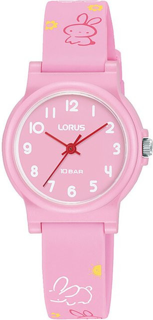 Lorus Kinderuhr, Analoguhr, Quarz, Kunststoff, Pink, 27 mm, 10 ATM - Bild 1