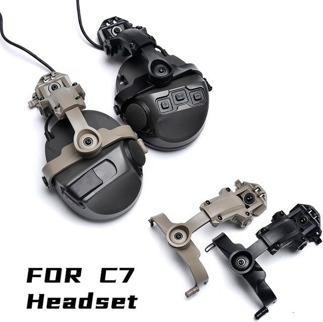 WADSN Taktischer Headset-Adapter für Fast-Helm ARC und Wendy M-LOK Schiene, Schießhalterung kompatibel mit VII - Bild 1