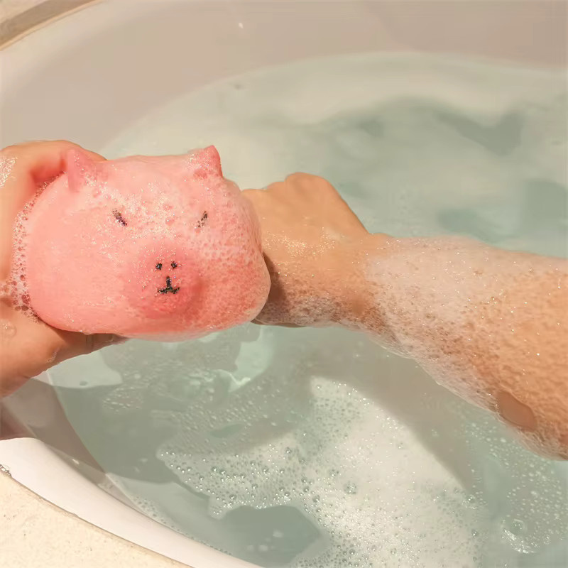 Capybara Pink Duschschwamm, Unisex - Bild 1