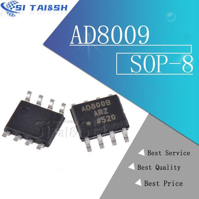 5 Stück AD8009ARZ IC in Schwarz, SOP8 SMD Typ von Si Tai&SH - Bild 1