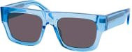 Palm Angels PIXLEY PERI049 Sonnenbrille, Quadratisch, Kunststoff, Unisex, blau grau - Bild 1