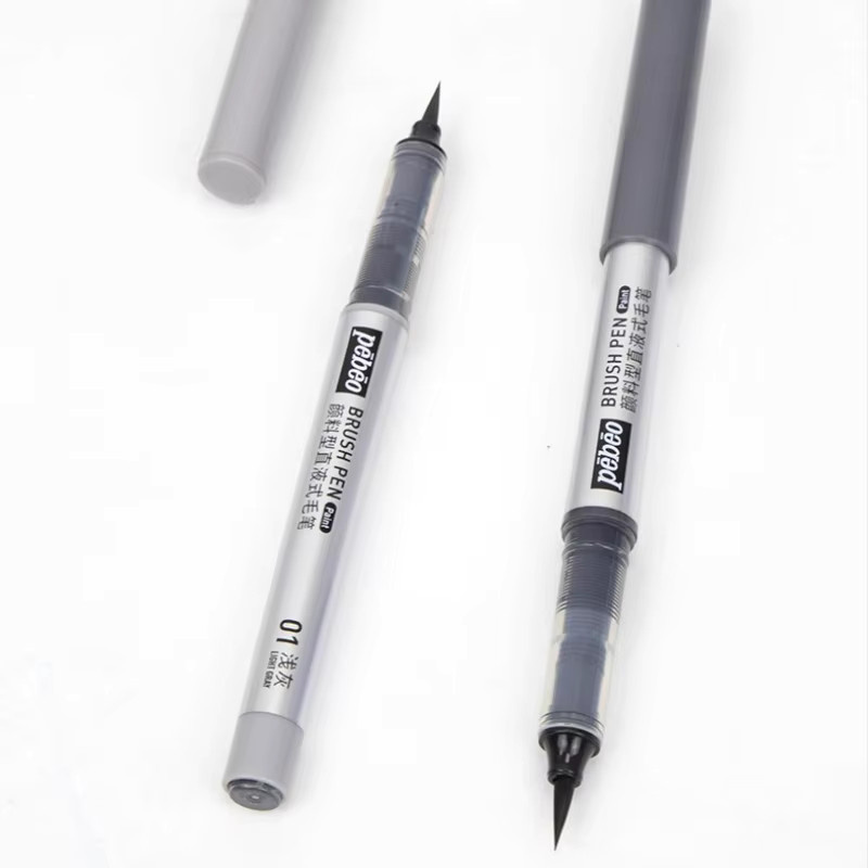 PEBEO Grey Style Liquid Direct Brush Flow Brush Pen Acryl-Tintenmarkierung in Hellgrau für Kalligraphie und Malerei - Bild 4