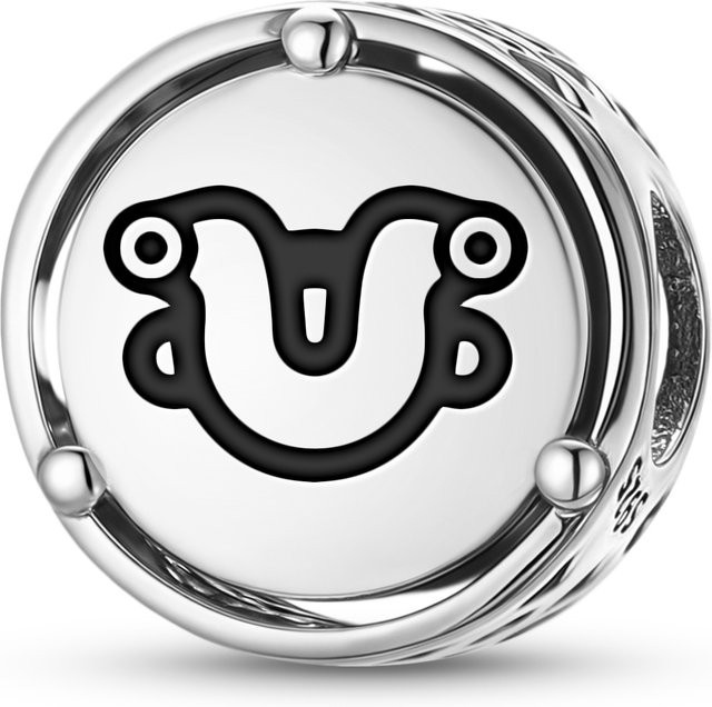 JIUHAO Maori Pekapeka Charm-Anhänger, 925 Silber, Unisex - Bild 1