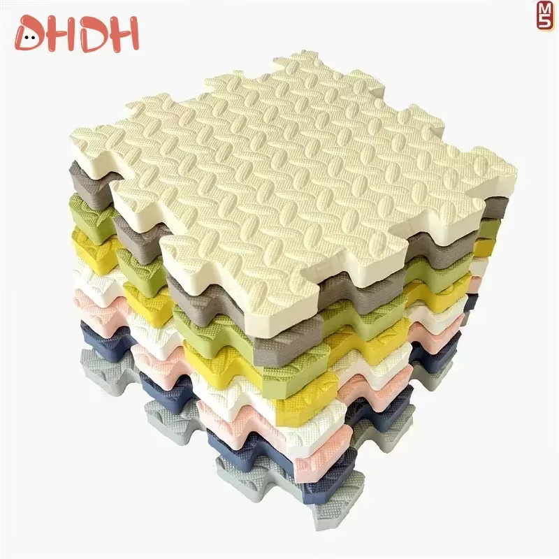 DHDH Spielmatte für Kinderzimmer in Grau mit geometrischem Design, Dicke: 2,5 cm - Bild 2