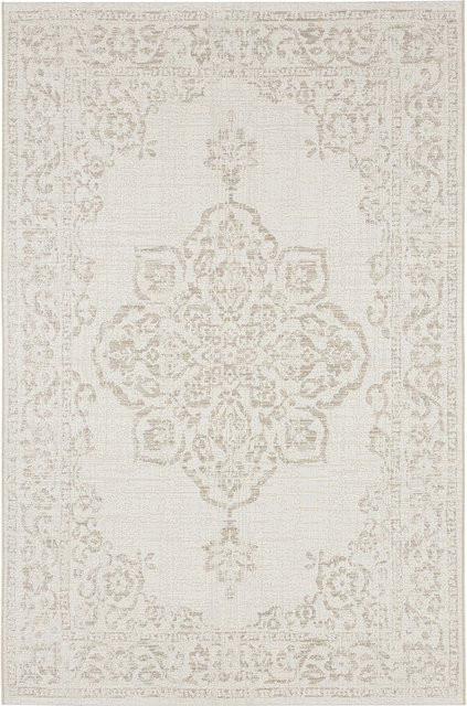 NYVI Teppich Beach wetterfest und wasserbeständig für Innen und Außen, Farbe: Beige, B/T: 160 x 230 cm - Bild 1