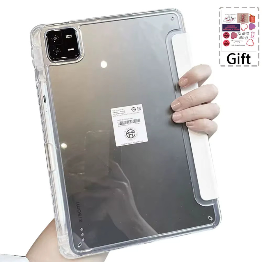 Xiaomi Mi Pad 5 & 5 Pro sowie Mi Pad 6 & 6 Pro 11 Zoll Schutzhülle mit Wach/Schlaf Abdeckung in Transparent/Purple - Bild 6