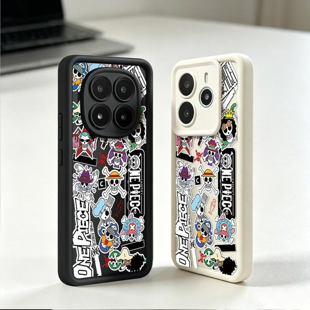 Handyhülle mit One Piece Logo für Xiaomi Redmi Note 15 Pro Plus, Note 14, Note 13, Note 12, Note 11, Note 10, Note 9, 14C, 13C, 12C in Multicolour - Bild 1