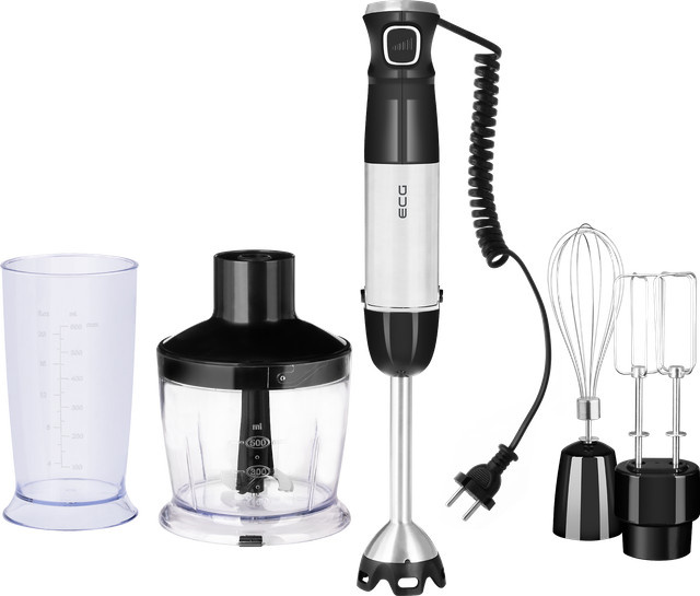 ECG RM 800 Stabmixer-Set in Weiß aus Edelstahl und Kunststoff - Bild 1