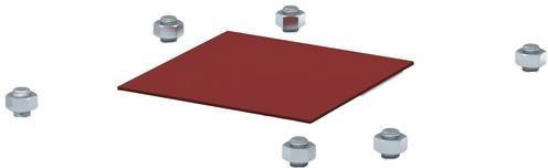 OBO Bettermann Flachwinkel Rot B/H: 21,0 x 21,0 cm - Bild 1