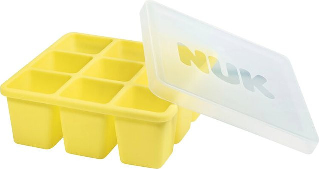 Nuk Fresh Foods Gefrierform für 9 kleine Portionen in Gelb mit Silikon und Kunststoff - Bild 1