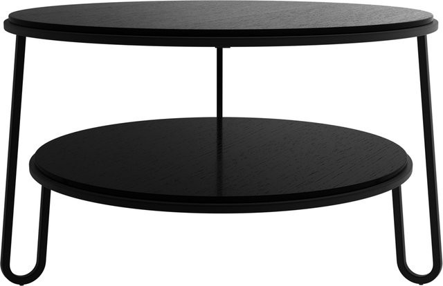 Harto Eugenie Couchtisch in Schwarz aus MDF und Metall - Bild 1