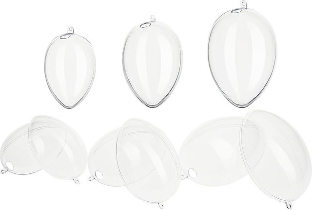 VBS Acrylei Osterei mit Bohrung, 6er-Set, transparent - Bild 1