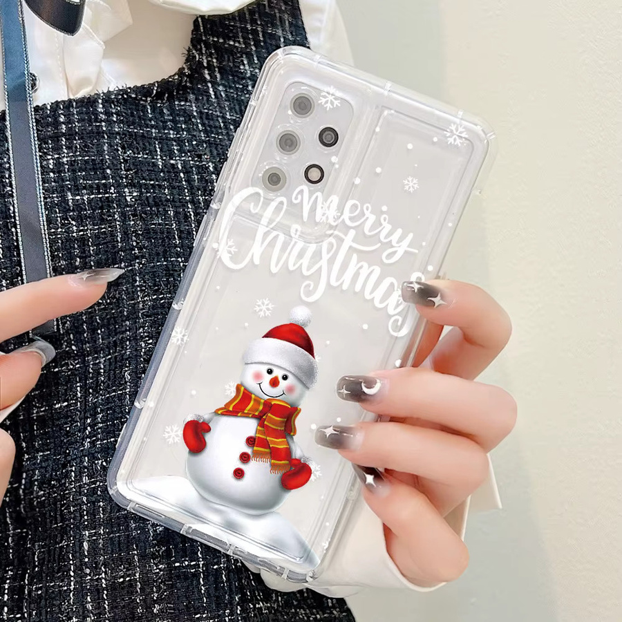 Transparente Handyhülle mit Weihnachtsbaum-Design für Samsung Galaxy S25 5G S24 Ultra S23 FE S22 S21 S20 FE A73 5G A71 aus TPU - Bild 2