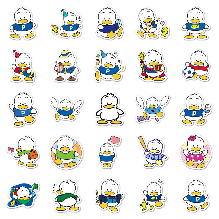 Sanrio Pekkle Graffiti-Aufkleber, Sticker, 10/30/50 Stück - Bild 3