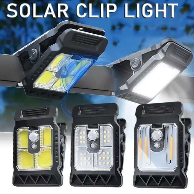 Heinast Solar-Clip-Sensorlicht in Weiß für Terrasse und Garten - Bild 1