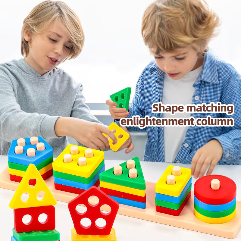Geometrisches Grafikspielzeug, Kunststoff, ab 1 Jahr - Bild 3