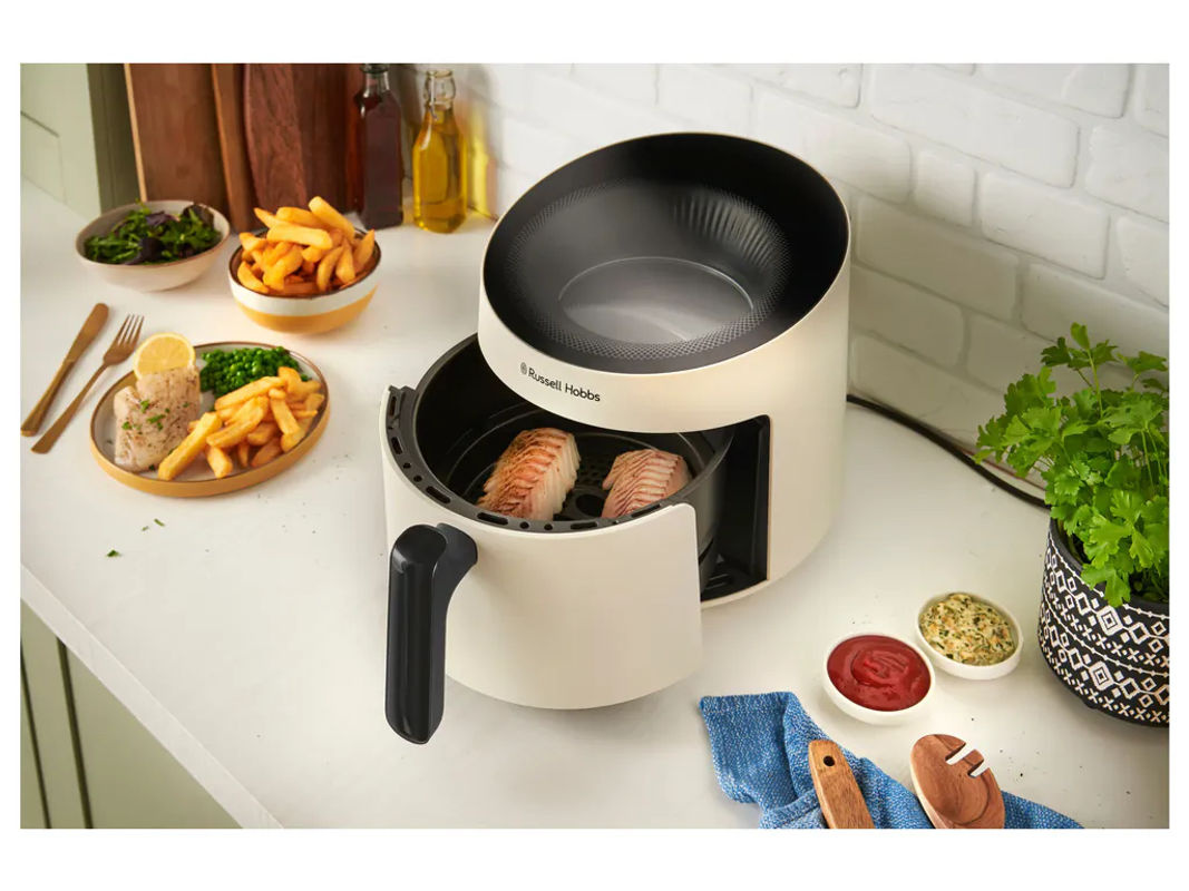 Russell Hobbs SatisFry Panoramic Heißluftfritteuse mit Digitalanzeige und Automatikabschaltung in Beige oder Weiß - Bild 3