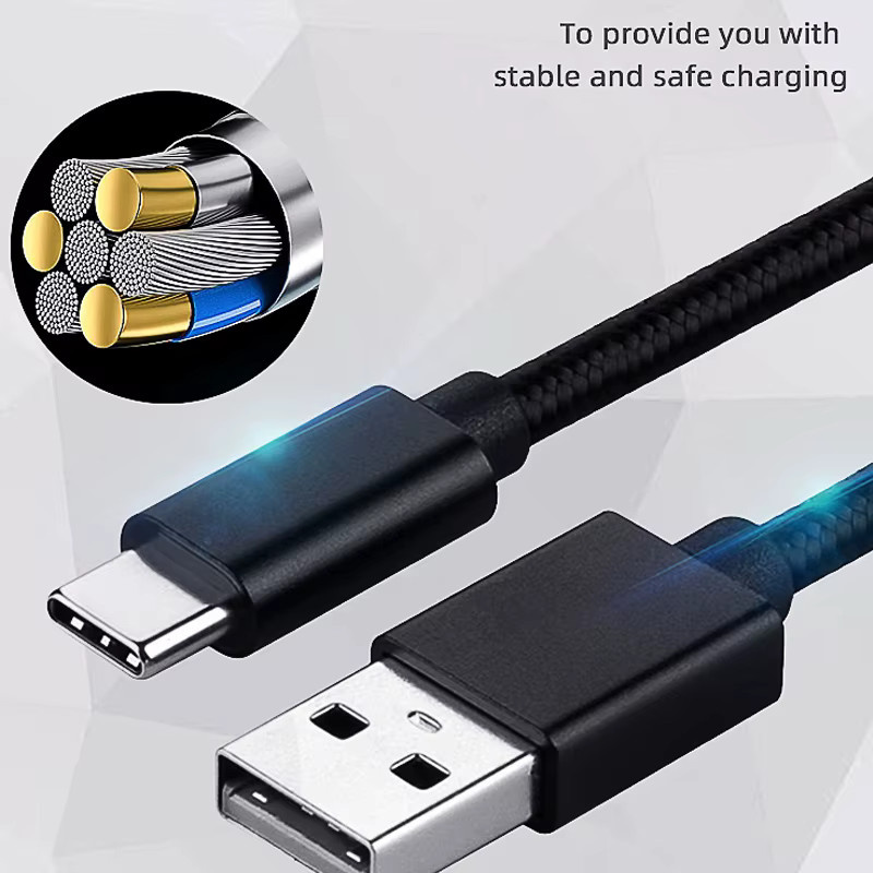DATA FROG USB Typ C Ladekabel für PS5 und Xbox Serie S X Controller in Schwarz oder Weiß - Bild 4