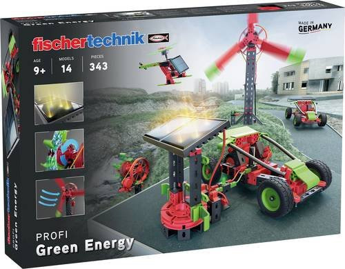 Fischertechnik 559879 Green Energy Solarexperimentierkasten in Green für erneuerbare Energien und Umweltschutz ab 10 Jahren - Bild 1