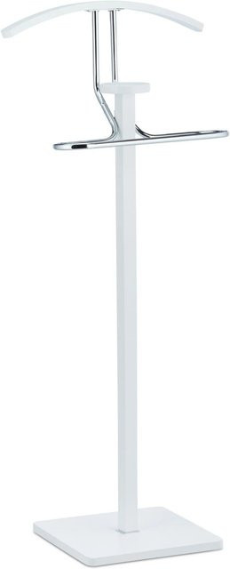 Relaxdays Stummer Diener aus MDF und Stahl in Weiß, H x B x T: 109,5 x 47 x 30 cm - Bild 1