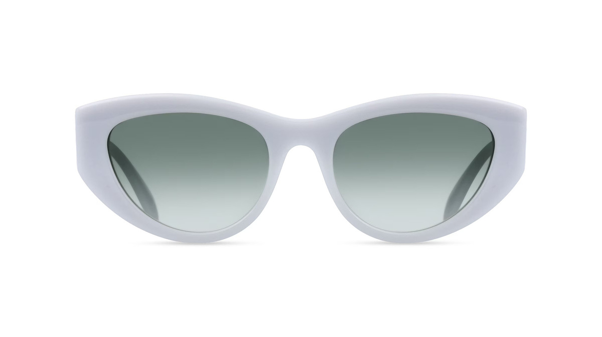 Alexander McQueen AM0377S Sonnenbrille Butterfly, Vollrand, Kunststoff, grau - Bild 1