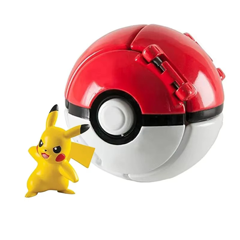DUODUOBAO Pokémon Pikachu Mewtwo Action Figur, Explode Ball Modell, Bunt / Mehrfarbig - Bild 3