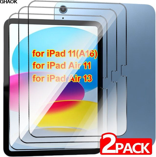 Displayschutzfolie aus gehärtetem Glas für Apple iPad Air 11 Zoll und iPad Air 13 Zoll, transparent - Bild 1
