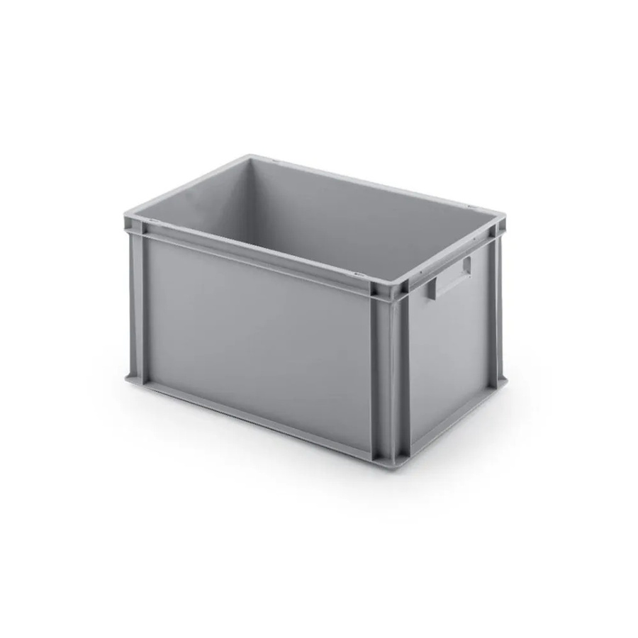 PROREGAL Eurobehälter Transportbox mit geschlossenem Griff, Grau, H x B x T: 32 x 40 x 60 cm - Bild 2