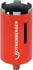 Rothenberger Diamant-Bohrkrone DX High Speed Dry, Durchmesser: 12,2 cm, Anschluss: 1/2 Zoll, Nutzlänge: 15 cm, Farbe: Rot - Bild 1