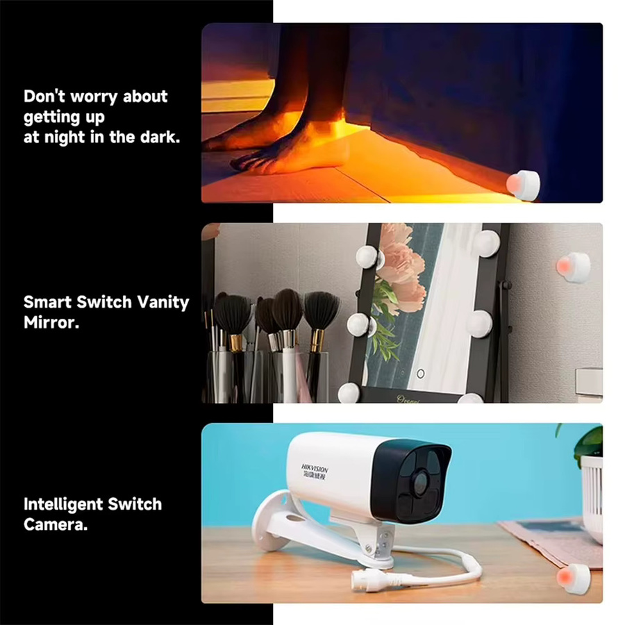 Zigbee 3.0 Mini PIR Bewegungsmelder Drahtloser Infrarot-Körperdetektor in Weiß für Smart Life APP Alexa und Google Home - Bild 6