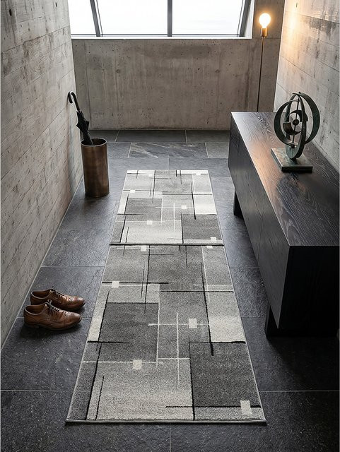 Kurzflor-Läufer THUR Kadima Design in Grau, B/T: 80 x 140 cm - Bild 1