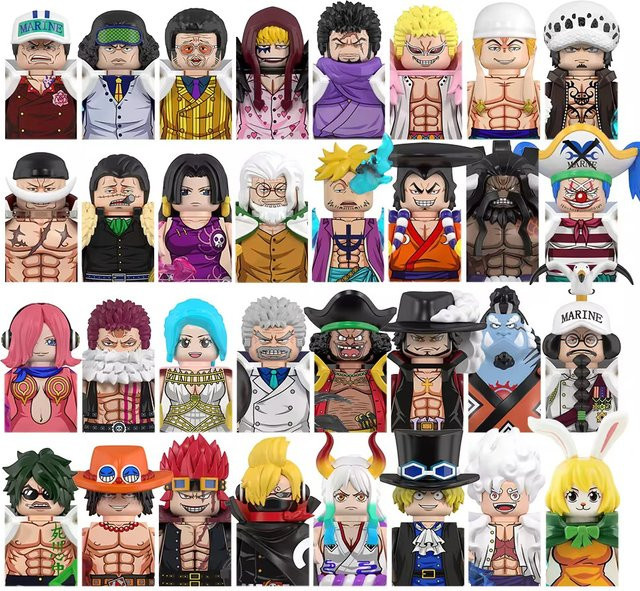 One Piece Luffy Zoro Nami Sanji Chopper Bausteine Mini-Actionfiguren Zubehör - Bild 1