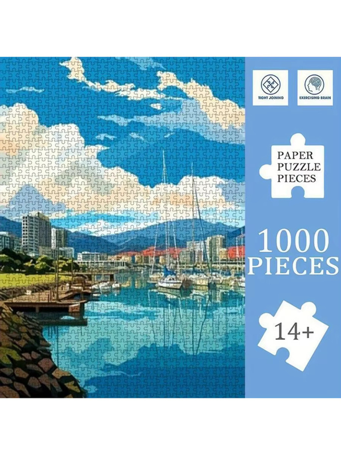 AZNM Puzzle, Küstenlandschaft von Wellington, 1.000 Teile, ab 14 Jahren - Bild 4
