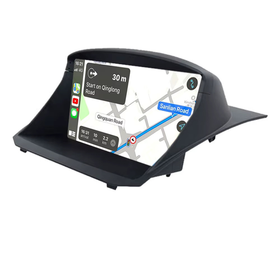 Junda Navi Android 16 Autoradio mit Carplay und GPS für Ford Fiesta MK7 2009 - 2017, Multimedia Head Unit mit 5G WiFi, Schwarz - Bild 5
