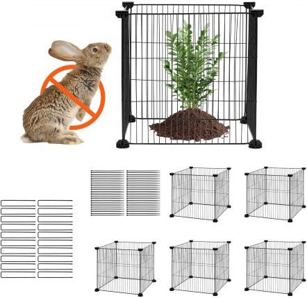 VEVOR 5er-Pack Pflanzenschutz aus Hühnerdraht, Pflanzenkäfige für Blumen und Gemüse, B/B/H: 39 x 39 x 39 cm - Bild 1