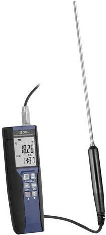 PCE Instruments Präzisionsthermometer PCE-HPT 1 Temperatur-Datenlogger in Schwarz mit Edelstahl-Elementen - Bild 2