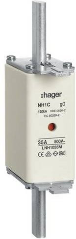 Hager NH-Sicherung LNH1035M 35A 3er-Set in Weiß - Bild 1