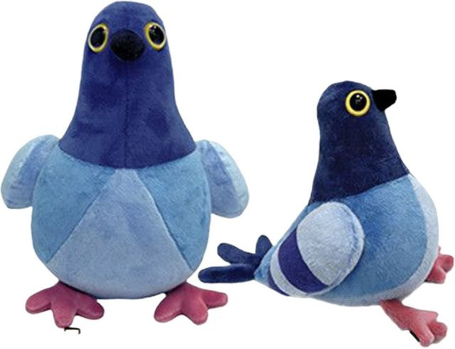 MIAOOWA Tauben-Plüschtier, Blaue Cartoon-Vögel, 1-teiliges Set - Bild 1