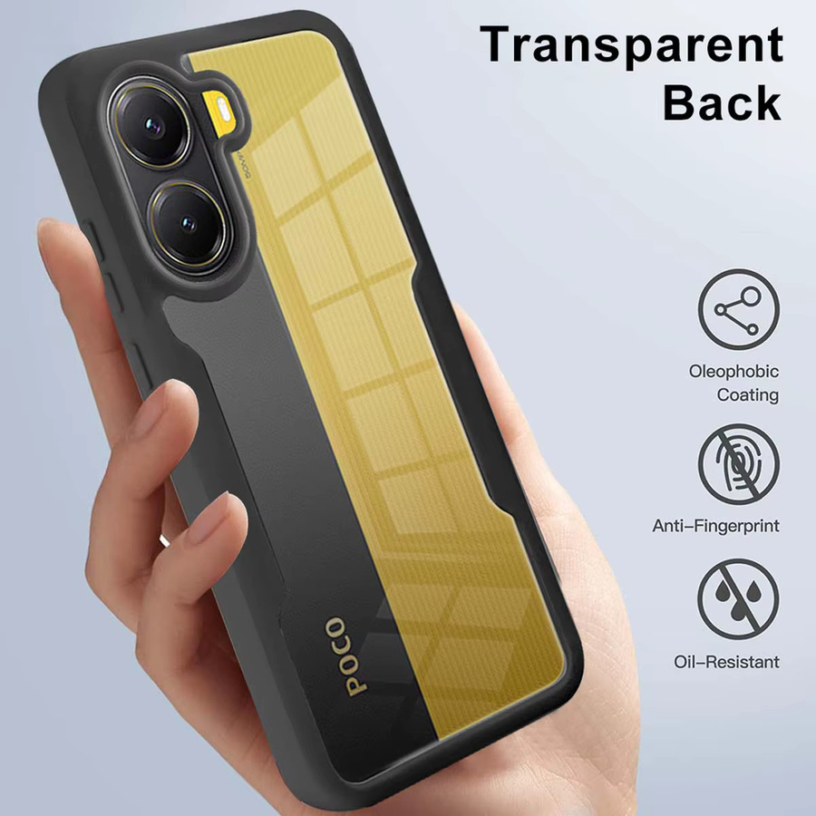 Xiaomi Poco X7 X6 X5 X4 X3 Pro Handyhülle Transparent Anti Shock und Anti Fall 360 Grad Schutz - Bild 5