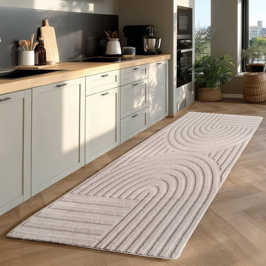 Ayyildiz Teppich POMPEI in Creme im skandinavischen Boho-Stil, pflegeleicht und waschbar, Breite: 80 cm, Länge: 150 cm - Bild 2