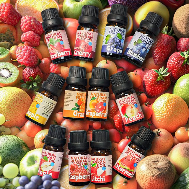 Embracex Frucht-Ätherische Öle, 28 Sorten, für Diffusor und Kerzenherstellung - Bild 1