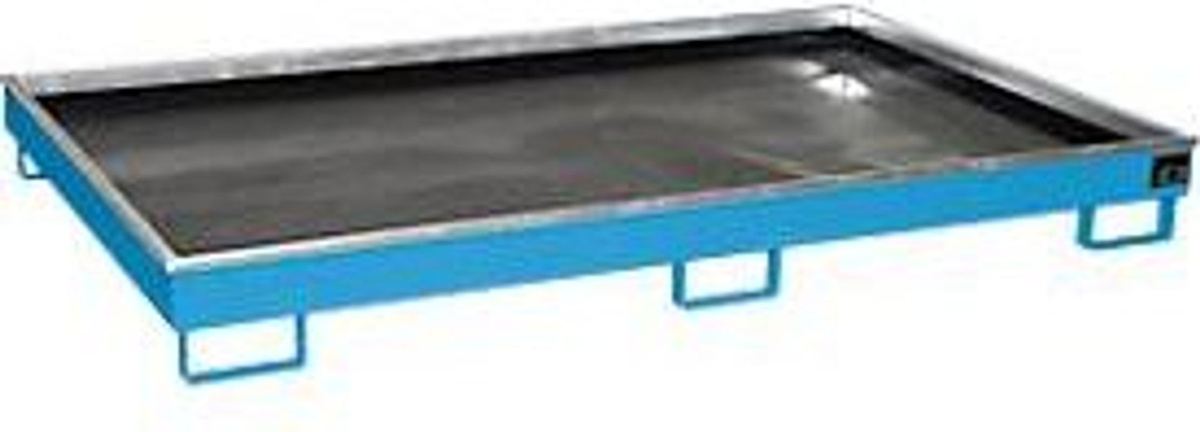 Bauer Regalwanne RW 2200-1 PE mit PE-Einsatz, lackiert, Lichtblau, B/T/H: 131,5 x 216,5 x 2,3 cm - Bild 2