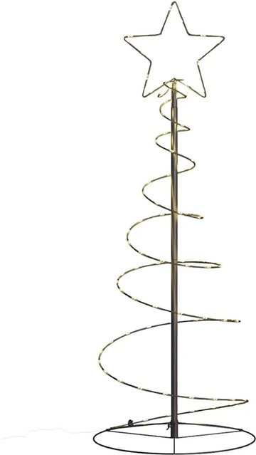 vidaXL LED Weihnachtsbaum mit 80 LEDs in Warmweiß, Höhe: 120 cm - Bild 1